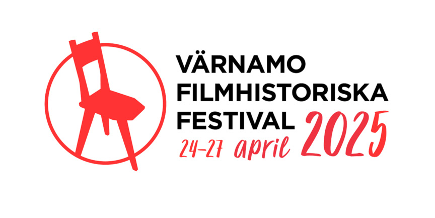 Värnamo Filmhistoriska festivals logga med datumen 24-27 april 2025.